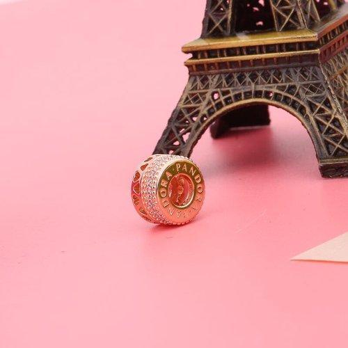 PANDORA/潘多拉女士其他 玫瑰金色PANDORA的心小串饰 787415CZ 商品图1