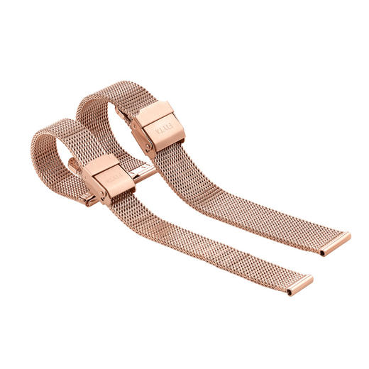 飞亚达手表时尚女士米兰编织表带玫瑰金色表带配件12MM/16MM表带 商品图1