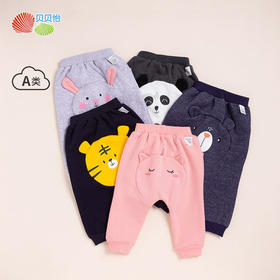 贝贝怡保暖加绒PP裤中腰外穿洋气不可开裆小清新秋冬款