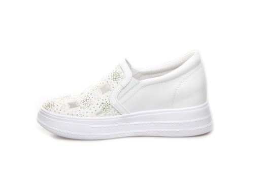 豪麟名鞋奥莱迪嘉女装进口布料潮搭小白鞋DJXXA21WX009白色  原价1660元 商品图1