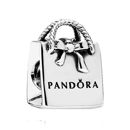 PANDORA/潘多拉 经典蝴蝶结购物袋串珠791184 银色 商品图0