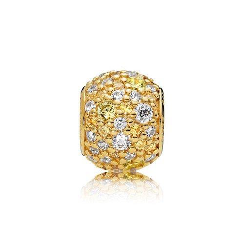 PANDORA/潘多拉女士925银金色Pavé密镶时尚DIY圆形串珠串饰767052CSY 商品图2