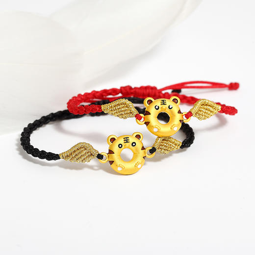 萃华金店足金如虎添翼手链甜甜圈本命年生肖虎 商品图1