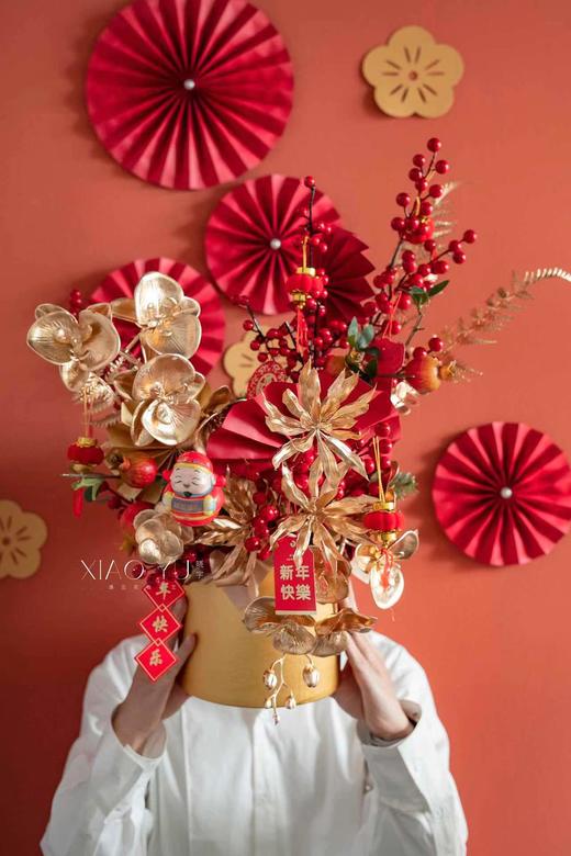 套二福桶（金色）18套/件（带發囍福贺寿字帖自带不干胶随意粘贴） 商品图2