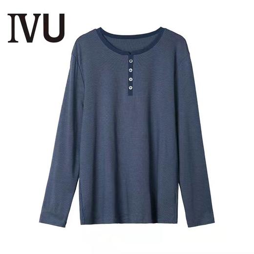 安莉芳旗下IVU男莫代尔圆领长袖睡衣可外穿家居上衣UL00060/裤子UL00061 商品图0
