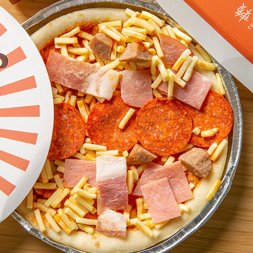 【年货节】【芝士就是力量】超火的比格披萨DIY装，不用出门、不用点外，在家几分钟就能吃到新鲜出炉的美味披萨，榴莲、至尊、小龙虾三种口味！4盒装|7寸|保质期8/12个月 商品图2