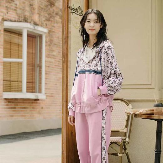 丽迪莎印花拼接净色卫衣外套KK11W1096 商品图0