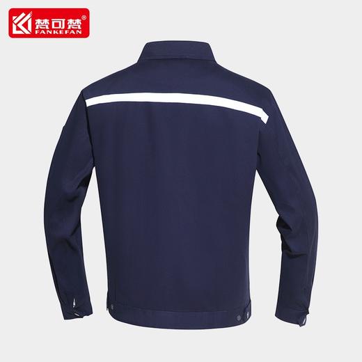 双层里衬工作服纯棉套装纯棉劳保服全棉厂服春季带里子工服绣印字 商品图1