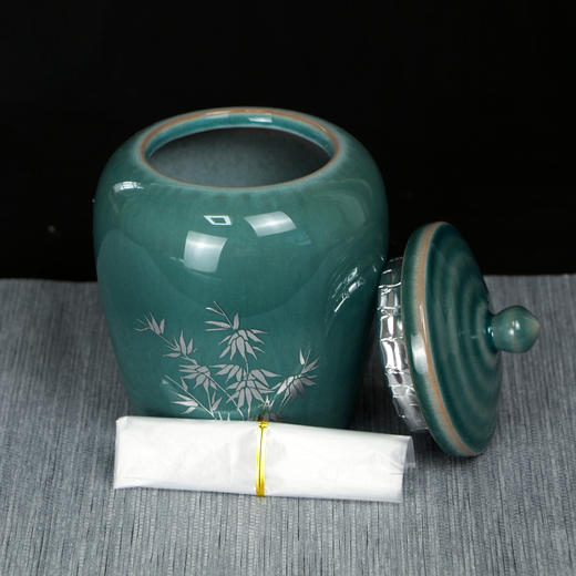 百顺【龙井】168元一套 /一件6套/大双陶约装一斤 商品图6