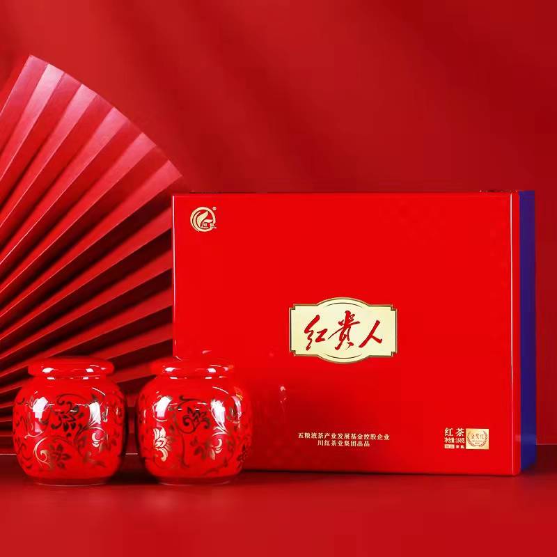 川红茶叶集团 川红红贵人红茶金奖红礼盒150g