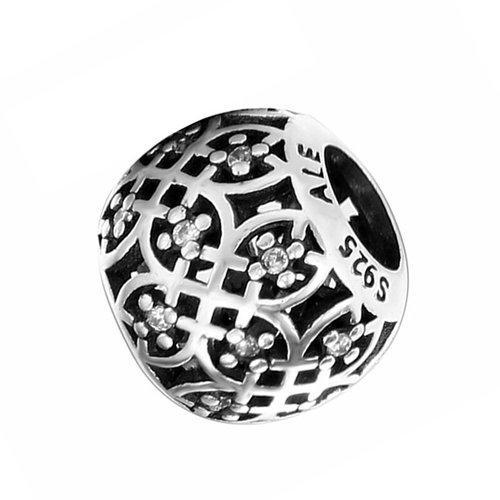 PANDORA/潘多拉 女士925银 镂空矩阵镶嵌锆石 串珠 791295CZ 商品图2