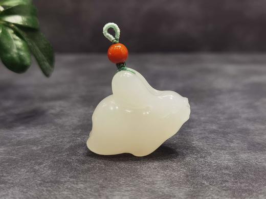 【御珠宫坊】羊脂白玉兔挂件 商品图0