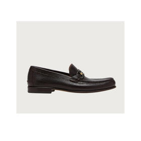 FERRAGAMO 菲拉格慕 男士皮鞋 黑色 741644