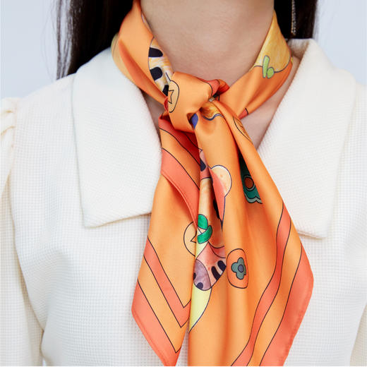 青山X袋鼠宝贝虎年定制环保丝巾 商品图3