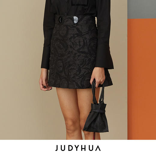 JUDYHUA 肌理材质超短裙 商品图1