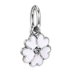PANDORA/潘多拉 女士 925银 珐琅樱花草吊坠 390365EN12
