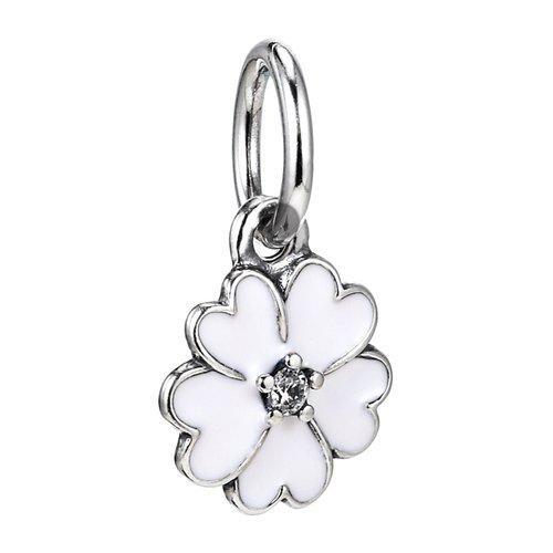PANDORA/潘多拉 女士 925银 珐琅樱花草吊坠 390365EN12 商品图0