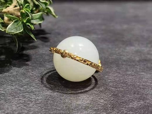 【御珠宫坊】金镶羊脂白玉转运珠 商品图4