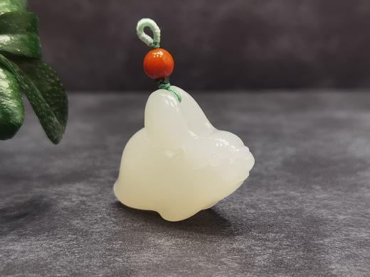 【御珠宫坊】羊脂白玉兔挂件 商品图6