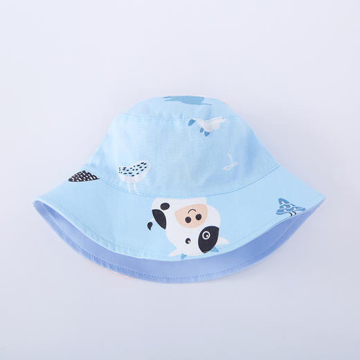 英氏童帽宝宝阳光卡通2面戴帽子渔夫帽太阳帽2022新品YRPJJ12036A 商品图1