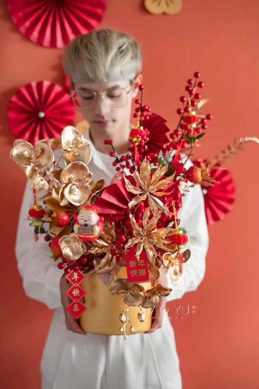 套二福桶（金色）18套/件（带發囍福贺寿字帖自带不干胶随意粘贴） 商品图0