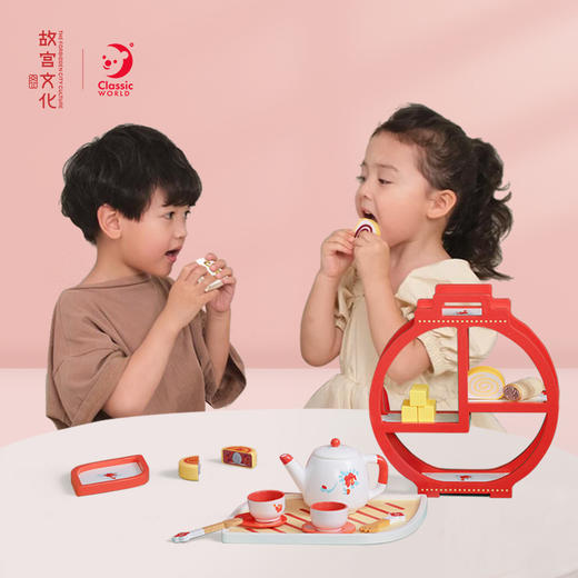 可来赛过家家故宫紫禁城系列下午茶木制玩具 商品图3