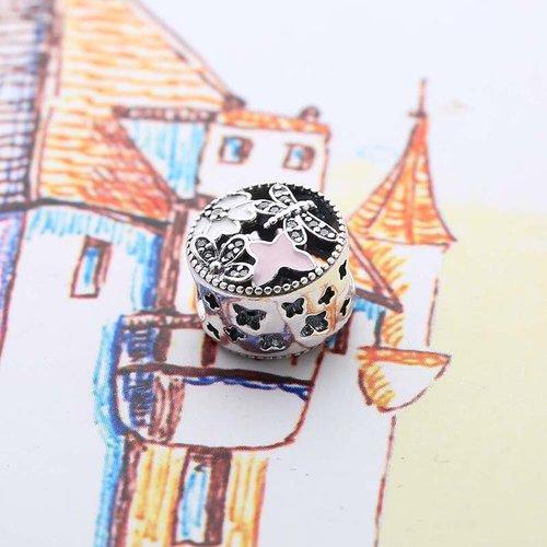 PANDORA/潘多拉 诗花绽放串珠 791842ENMX 粉色/银色 商品图4