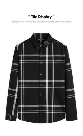 太平鸟男装 衬衫休闲时尚潮流舒适拼色B1CAC1X30