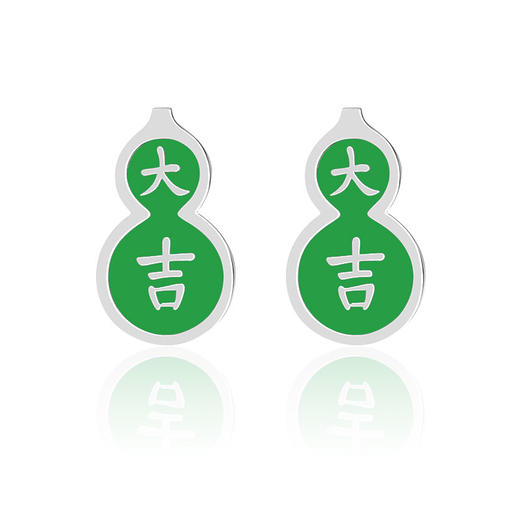 宫里的世界&美颂之光 大吉葫芦耳钉 商品图4