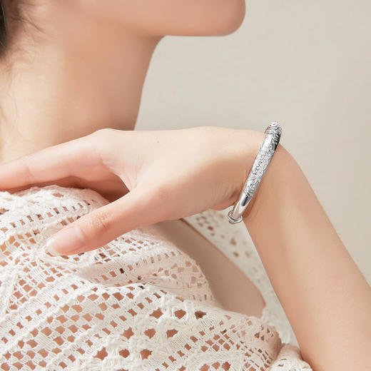 Winy9999足银福禄长久手镯送女友闺蜜节日生日礼物 商品图10