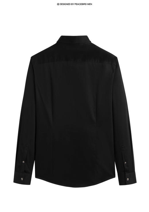 太平鸟男装 衬衫休闲时尚潮流舒适纯色B1CAC1X26 商品图1