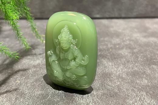 【御珠宫坊】碧玉黄财神牌 商品图3