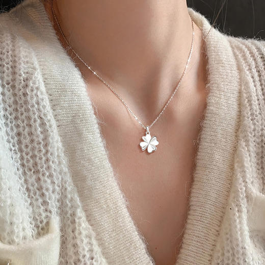 Winy999足银转角幸福项链送女友闺蜜节日生日礼物 商品图3
