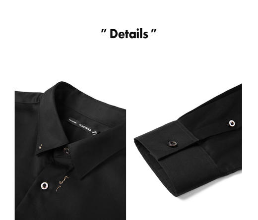 太平鸟男装 衬衫休闲时尚潮流舒适纯色B1CAC1X26 商品图3