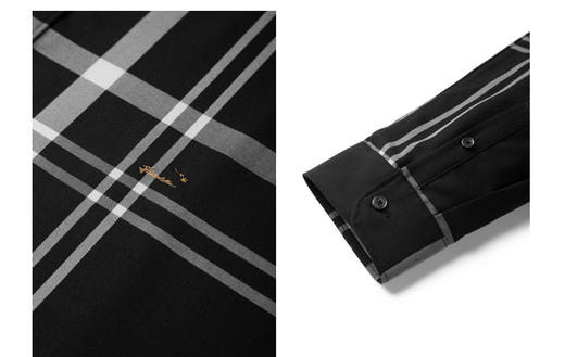 太平鸟男装 衬衫休闲时尚潮流舒适拼色B1CAC1X30 商品图3