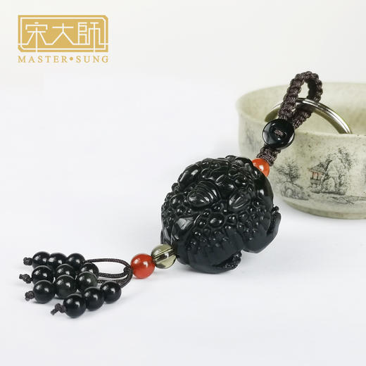 宋韶新品金曜石、冰种貔貅钥匙扣挂件 商品图3