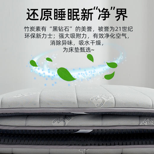 佳丽斯3体乳胶床垫学生宿舍专用榻榻米可折叠软垫 商品图4