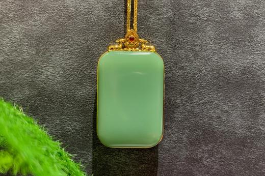 【御珠宫坊】金镶碧玉无事牌 商品图6