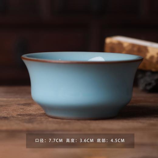 景德镇 抱翁堂粉青压手单杯 陶瓷主人杯 商品图3