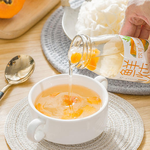 饮耳牌鲜炖银耳羹（木瓜银耳）200g/瓶 商品图0