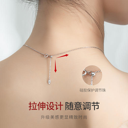 Winy999足银转角幸福项链送女友闺蜜节日生日礼物 商品图1