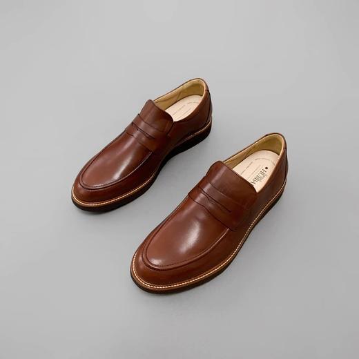 限时特价——葡萄牙原产手工制作高品质超舒适男士好运乐福鞋黄褐色M2180（超轻款） 商品图7