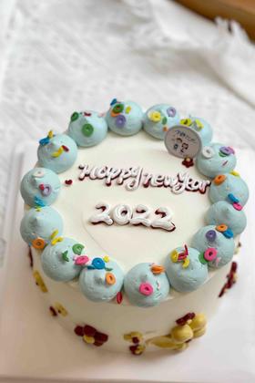 新年简洁奶油蛋糕 下单前请仔细阅读商品详情