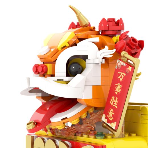 醒狮积木笔筒 商品图2