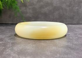 【御珠宫坊·传承系列】糖羊脂白玉手镯55mm