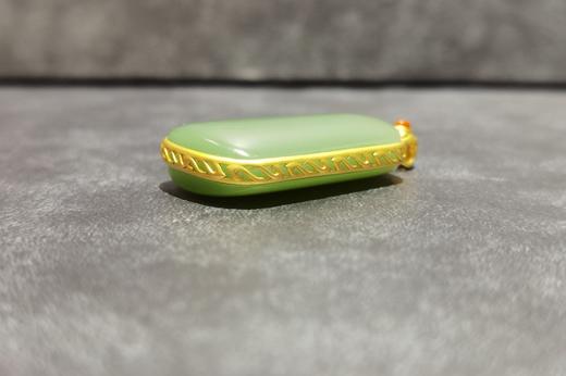 【御珠宫坊】金镶碧玉无事牌 商品图2