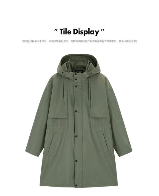 PEACEBIRD太平鸟男装2022春季新款休闲风衣B2BEC1109 商品图0