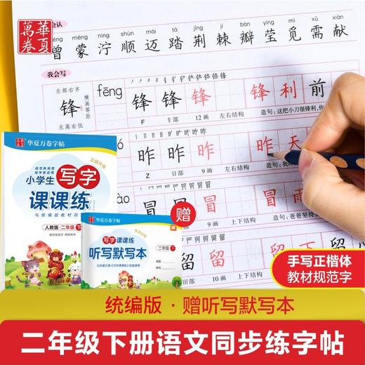 小学生写字课课练 2年级 下 人教版 商品图0