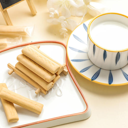 6个月 我D小蔡蔡婴幼儿谷物磨牙棒宝宝防吃手神器磨牙饼干64g 商品图3