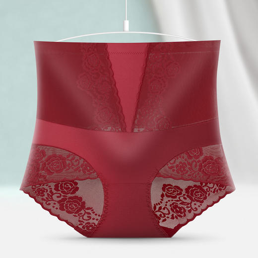 【5条装】高腰收腹提臀蕾丝内裤 商品图6